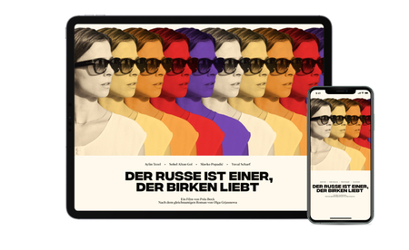 Der Russe ist einer, der Birken liebt – ein Film von Pola Beck: Konzept, Design und Realisierung der offiziellen Website