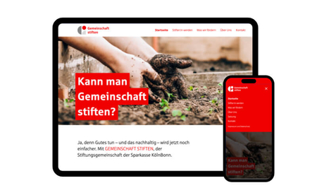 Gemeinschaft stiften: Konzept, Design und Realisierung der Website