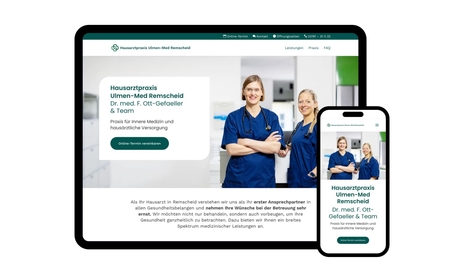 Ulmen-Med Remscheid: Responsive Praxis-Website
