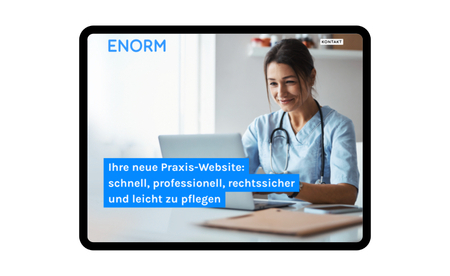 ENORM Digital: Landingpage für Praxis-Websites