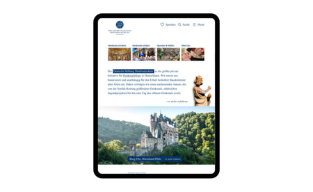 Deutsche Stiftung Denkmalschutz: Konzept und Design Website Relaunch