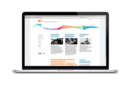 KI Business Performance: Corporate Design und Website