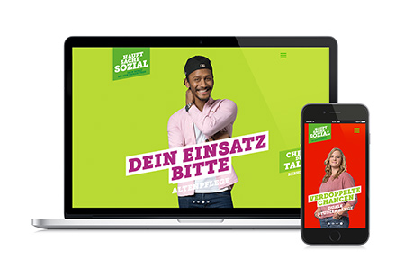 Samariterstiftung: Website zur Recruiting-Kampagne „Hauptsache Sozial“