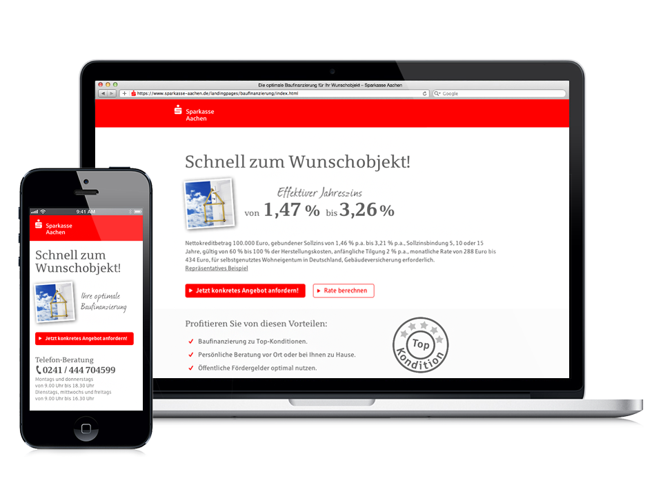 Sparkasse Aachen Online Marketing Kampagne Und Landingpage Zum