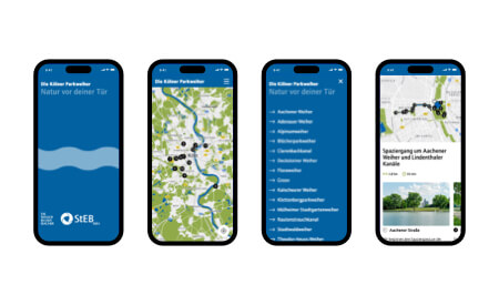 Stadtentwässerungsbetriebe Köln: Web App der Kölner Parkweiher