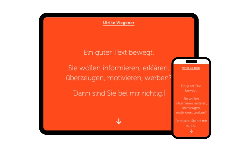 Ulrike Viegener: Portfolio-Website