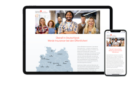 Verband öffentlicher Versicherer: Landingpage Insurancer